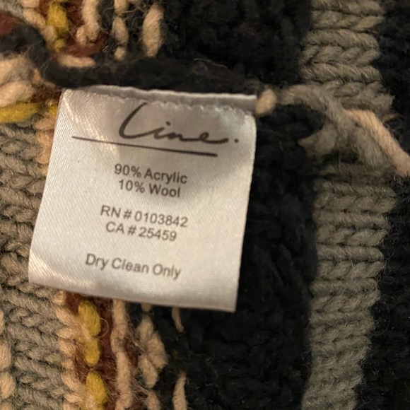 LINE - long multicoloured cardigan - Picture 9 of 12